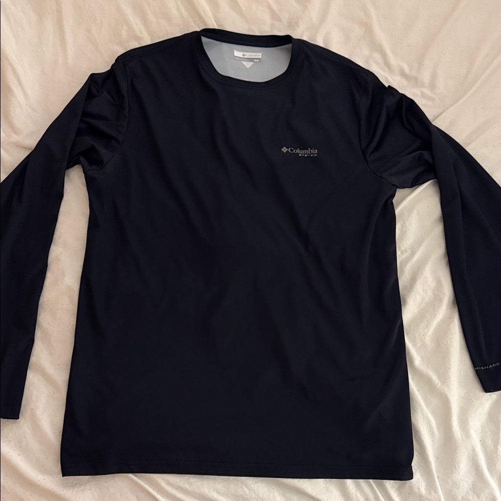 Columbia PFG Men's Long Sleeve Performance Shirt - Navy